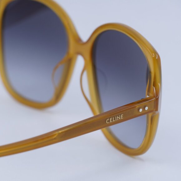 ?️ New Celine CL40172U 47B Sunglasses - Milky Honey Frame, Grey Lenses main image 7